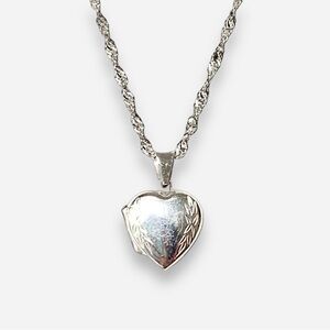 925 Sterling Silver Necklace Heart
